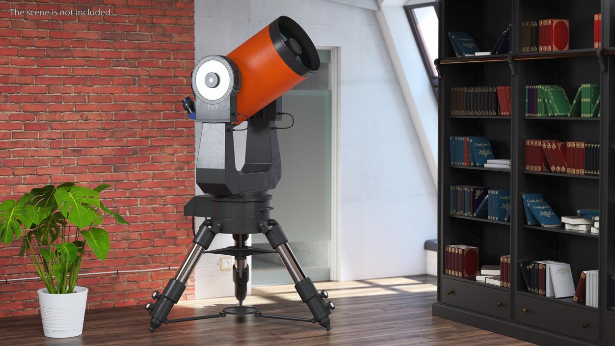 Telescope 16 Inch with Tripod 3D model