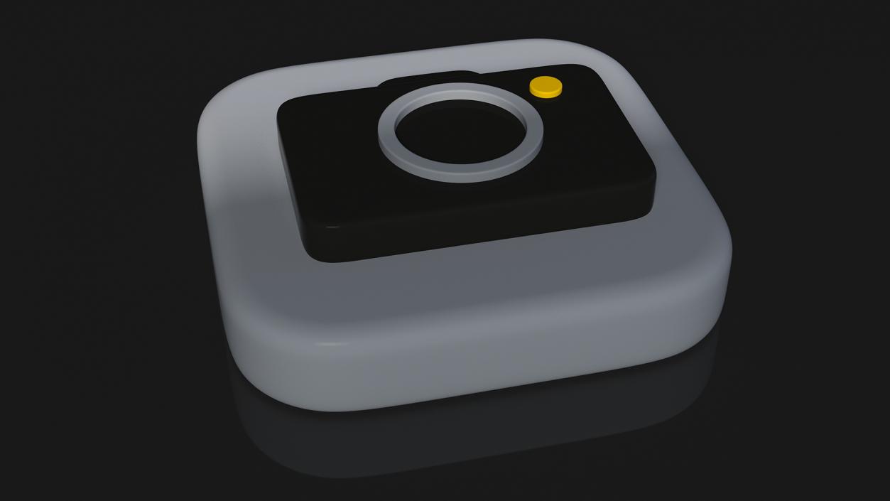 iPhone iOS Camera Icon 3D