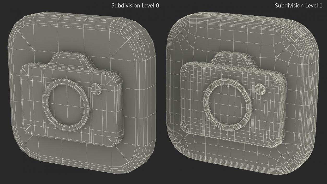 iPhone iOS Camera Icon 3D