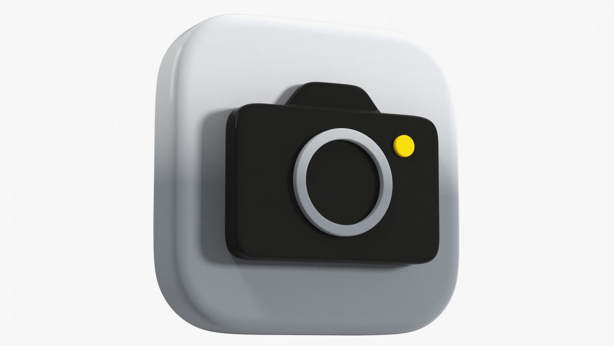 iPhone iOS Camera Icon 3D