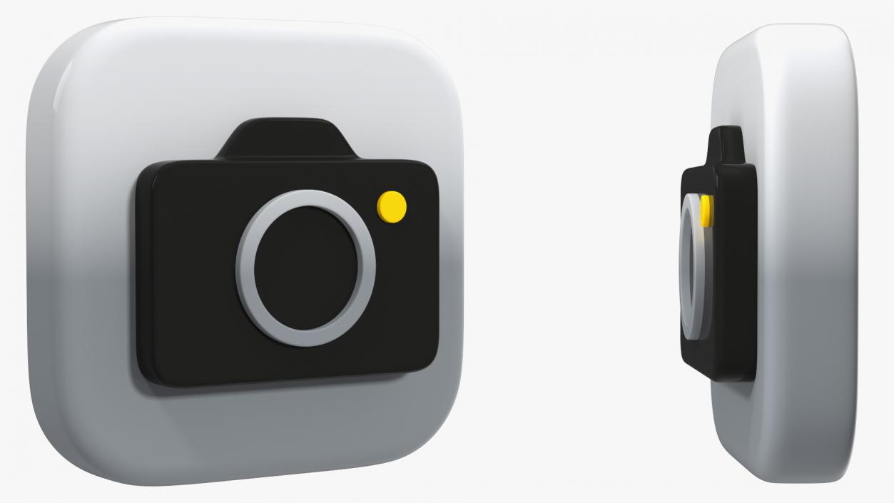 iPhone iOS Camera Icon 3D