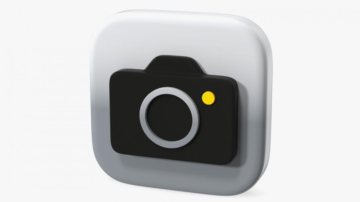 iPhone iOS Camera Icon 3D