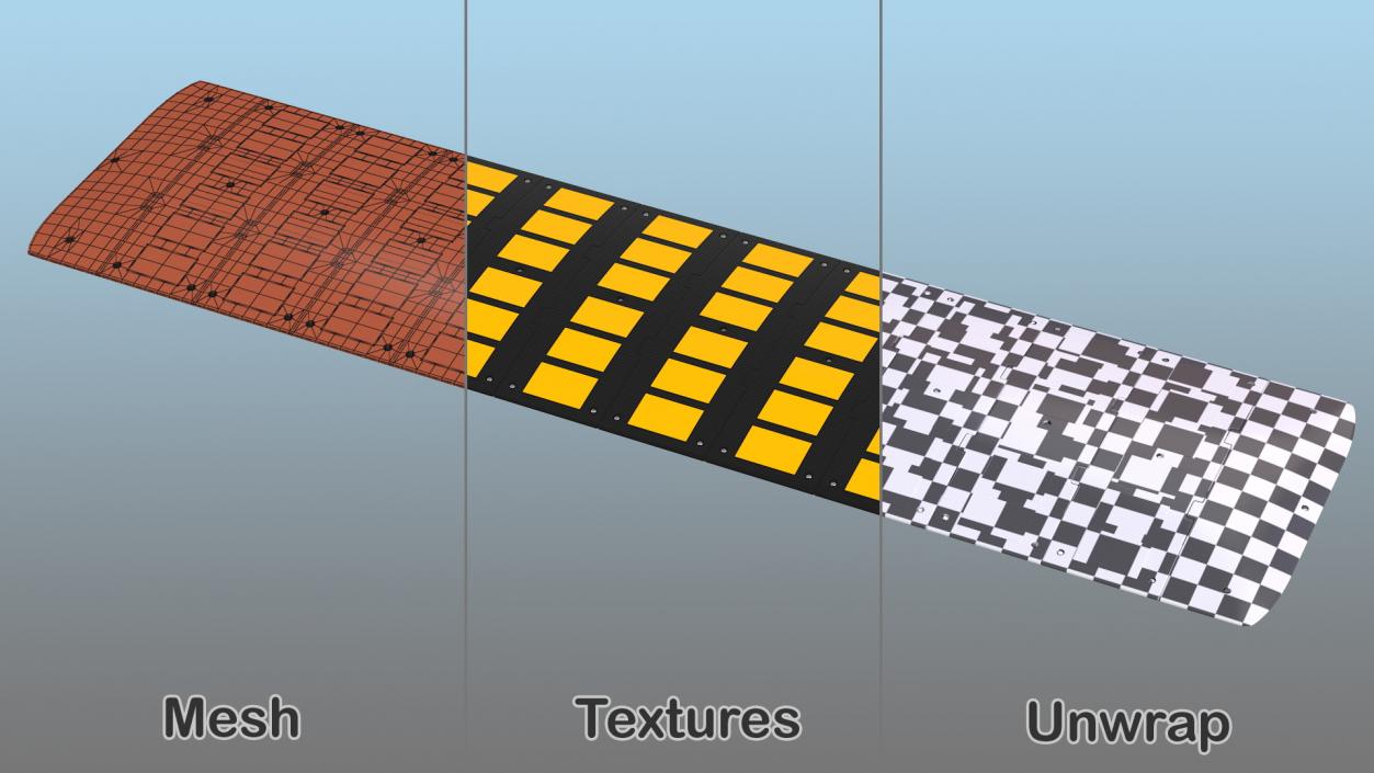 Rubber Speed Hump 3D