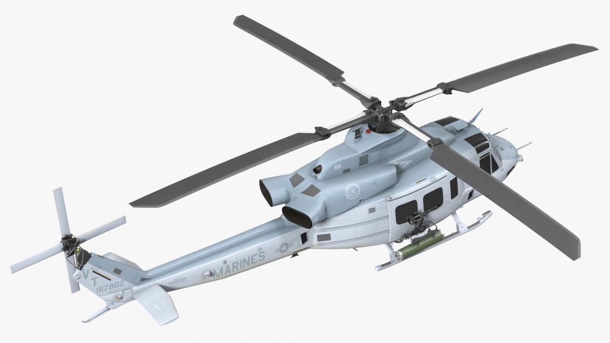 3D model Bell UH1Y Venom Helicopter Exterior Only