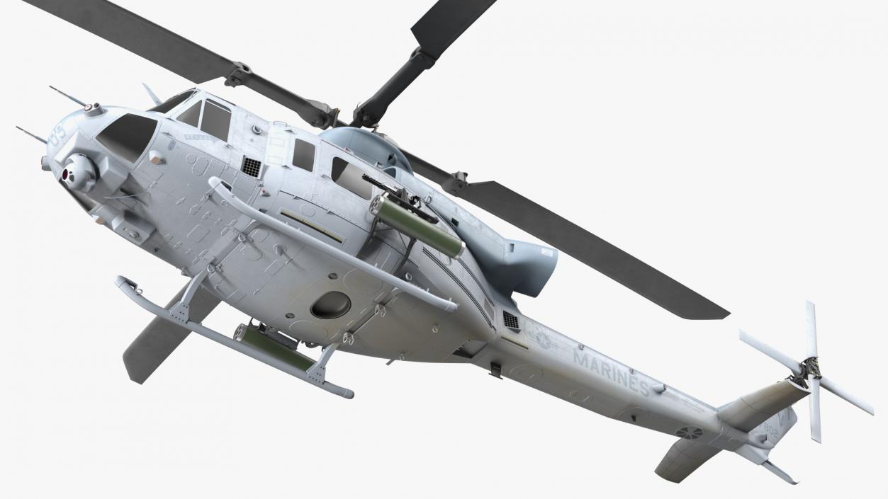 3D model Bell UH1Y Venom Helicopter Exterior Only