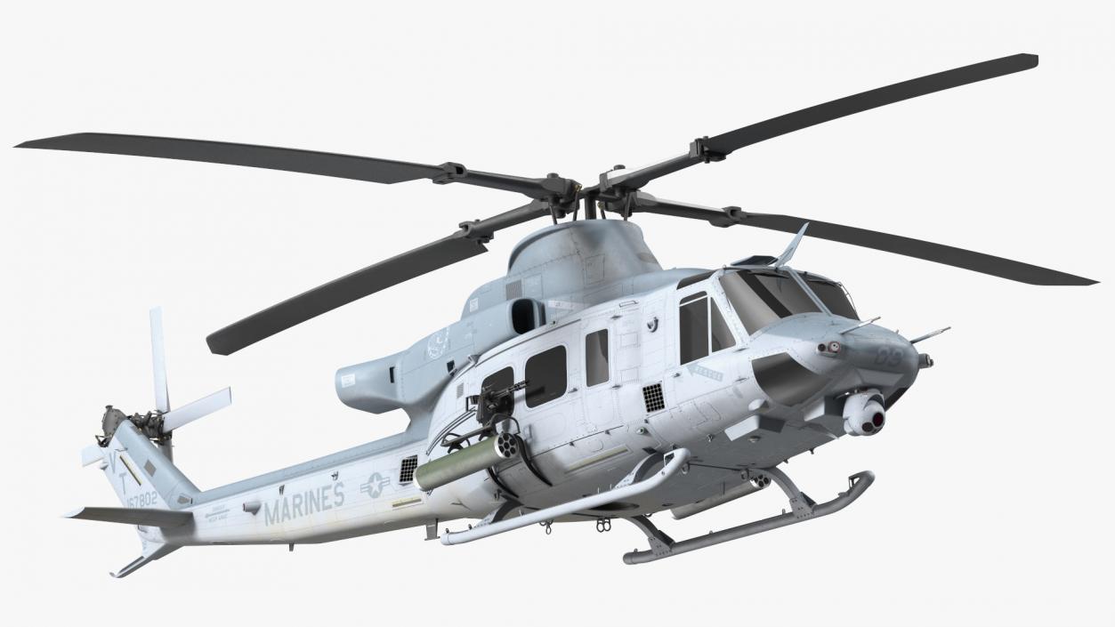 3D model Bell UH1Y Venom Helicopter Exterior Only