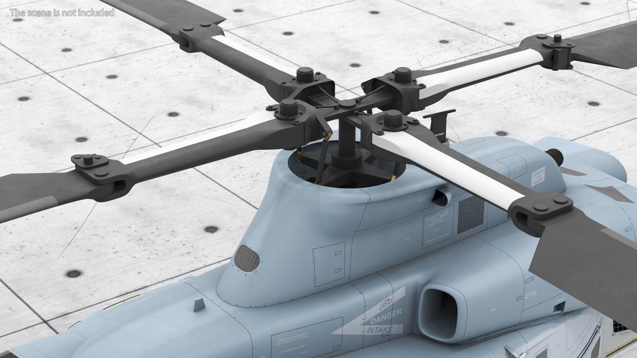 3D model Bell UH1Y Venom Helicopter Exterior Only