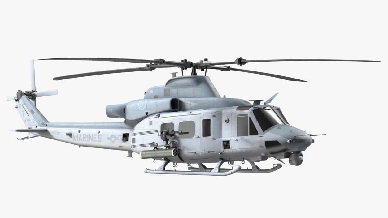 3D model Bell UH1Y Venom Helicopter Exterior Only