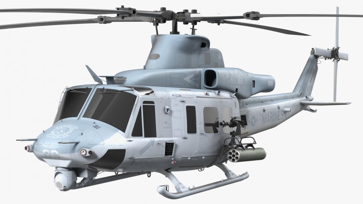 3D model Bell UH1Y Venom Helicopter Exterior Only