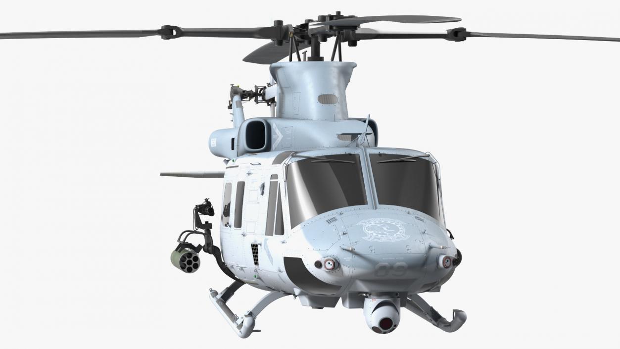 3D model Bell UH1Y Venom Helicopter Exterior Only