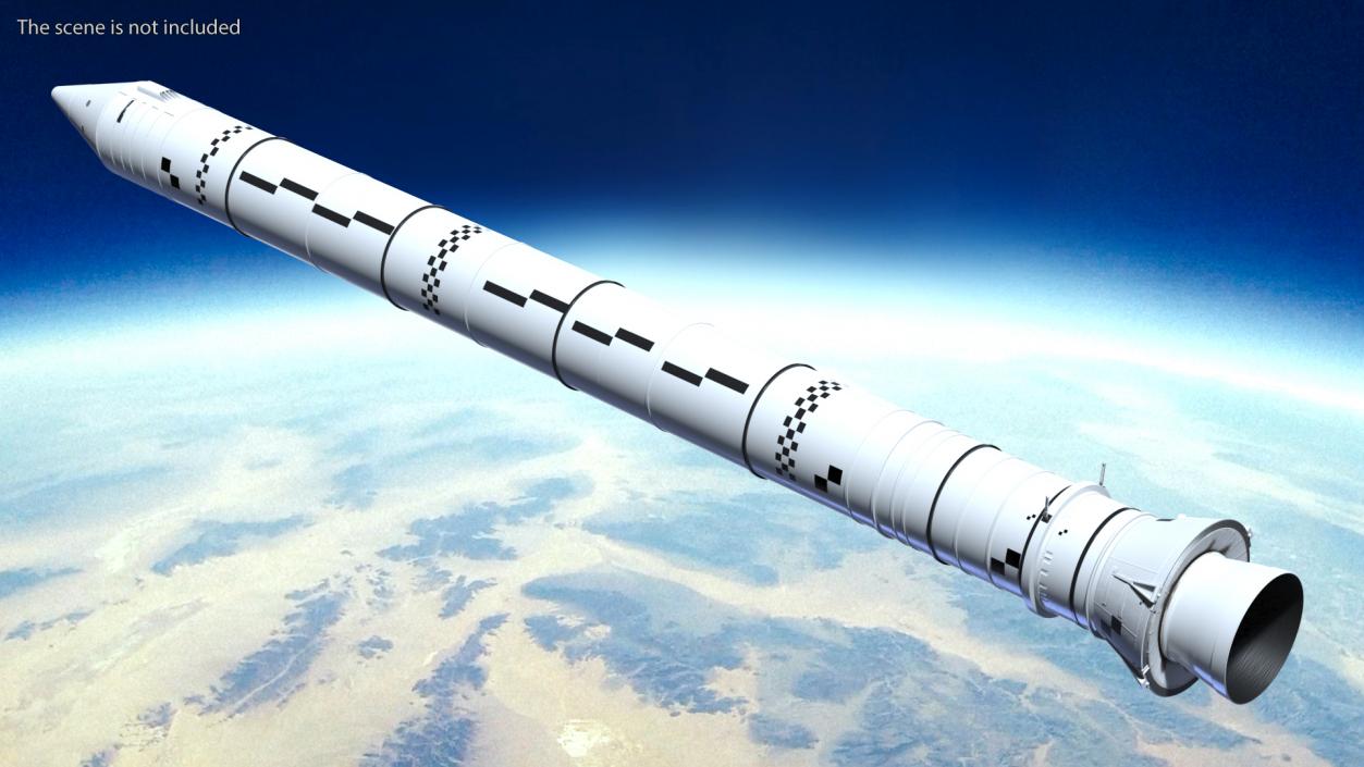 3D model Space Launch System Solid Rocket Booster