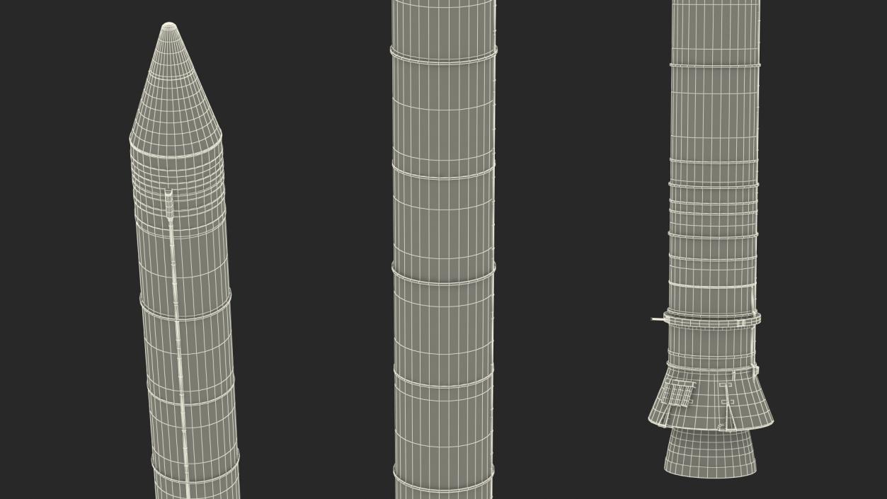 3D model Space Launch System Solid Rocket Booster