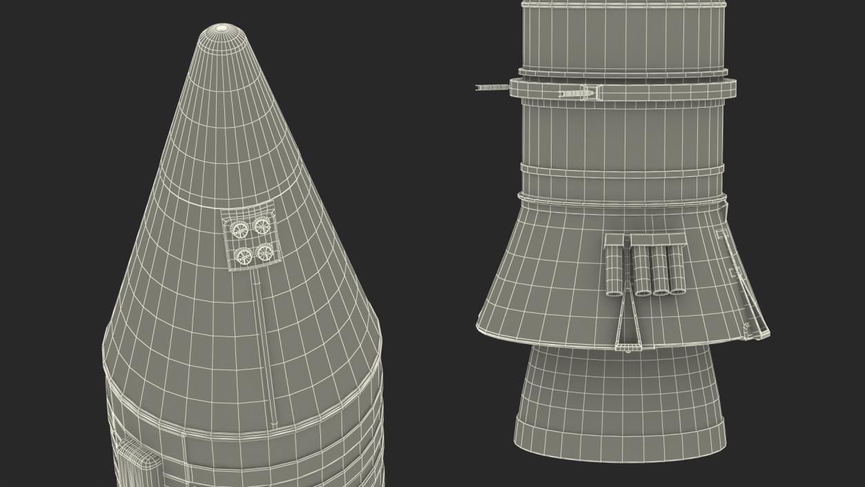 3D model Space Launch System Solid Rocket Booster