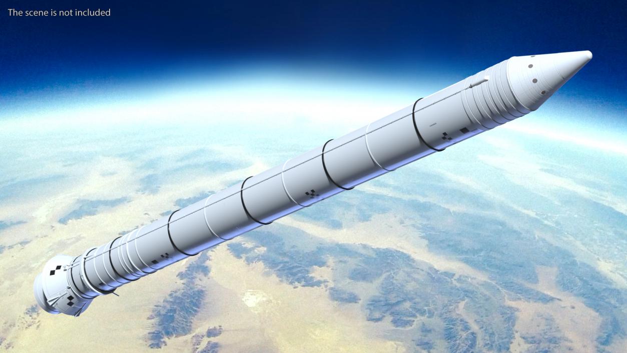 3D model Space Launch System Solid Rocket Booster