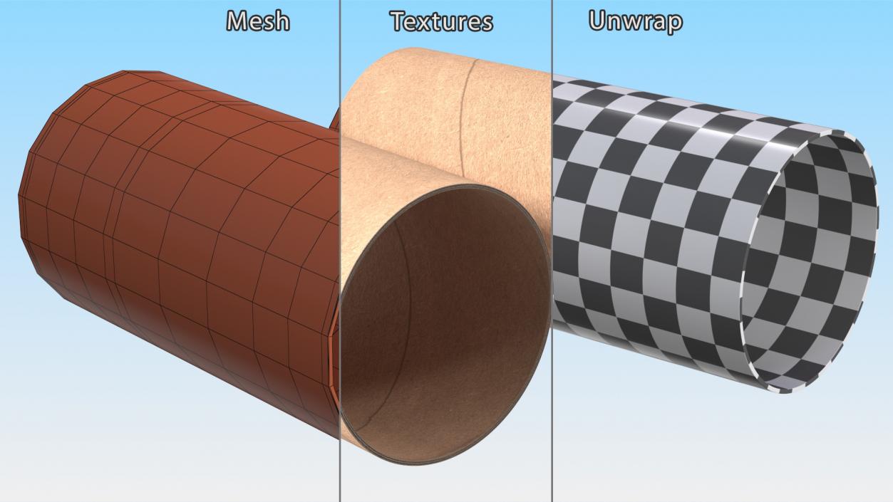 3D Toilet Paper Tubes model