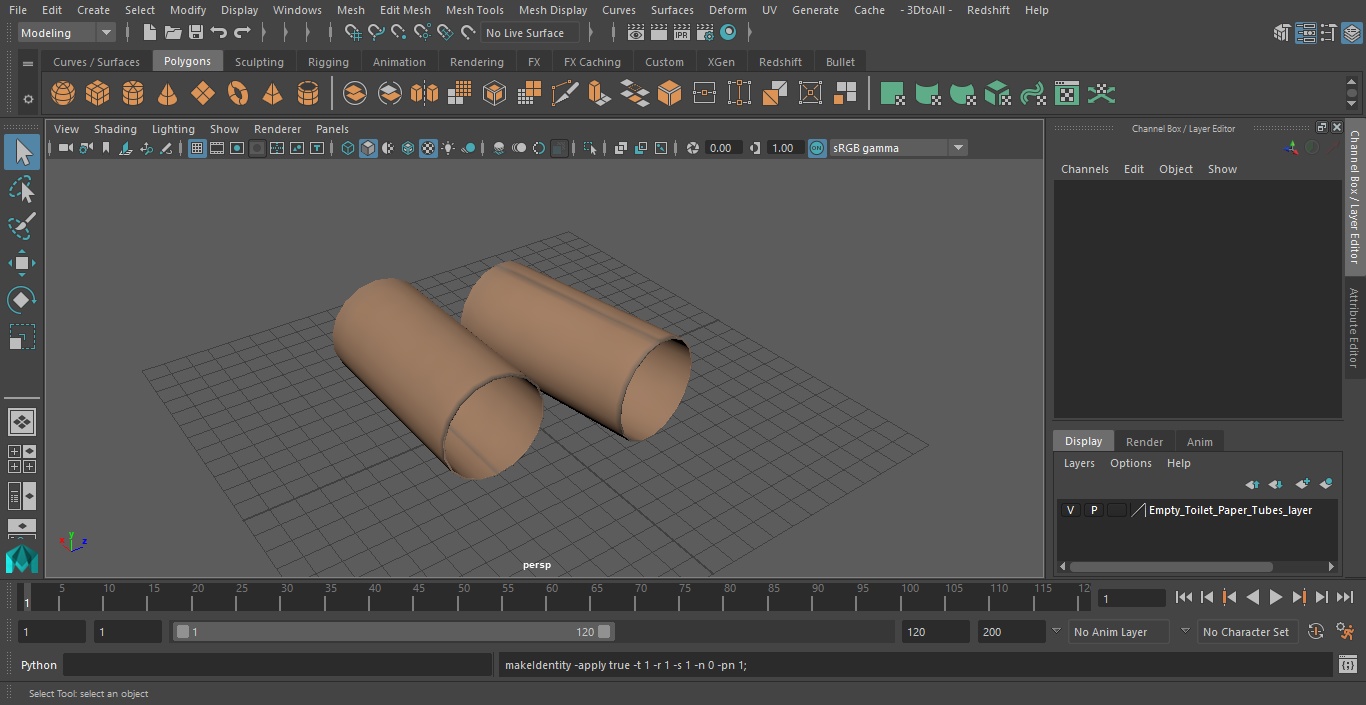 3D Toilet Paper Tubes model