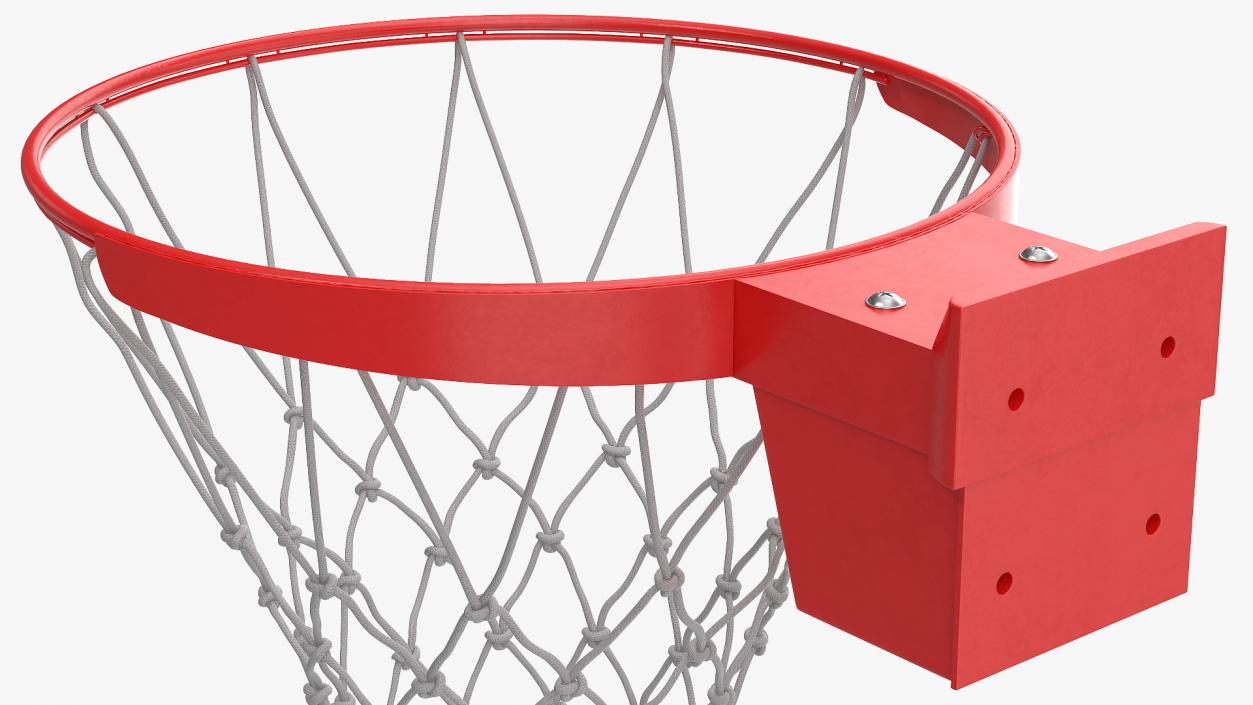 3D model Animated Basketball Bounces Off the Ring