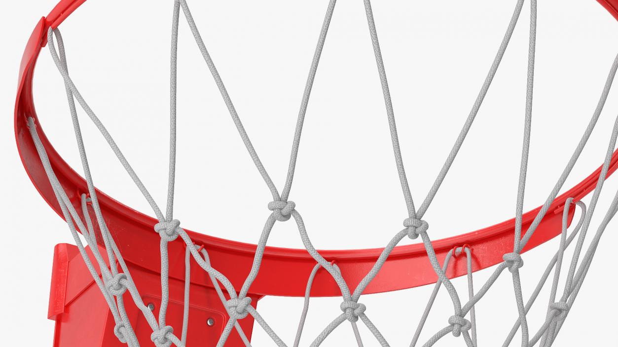 3D model Animated Basketball Bounces Off the Ring