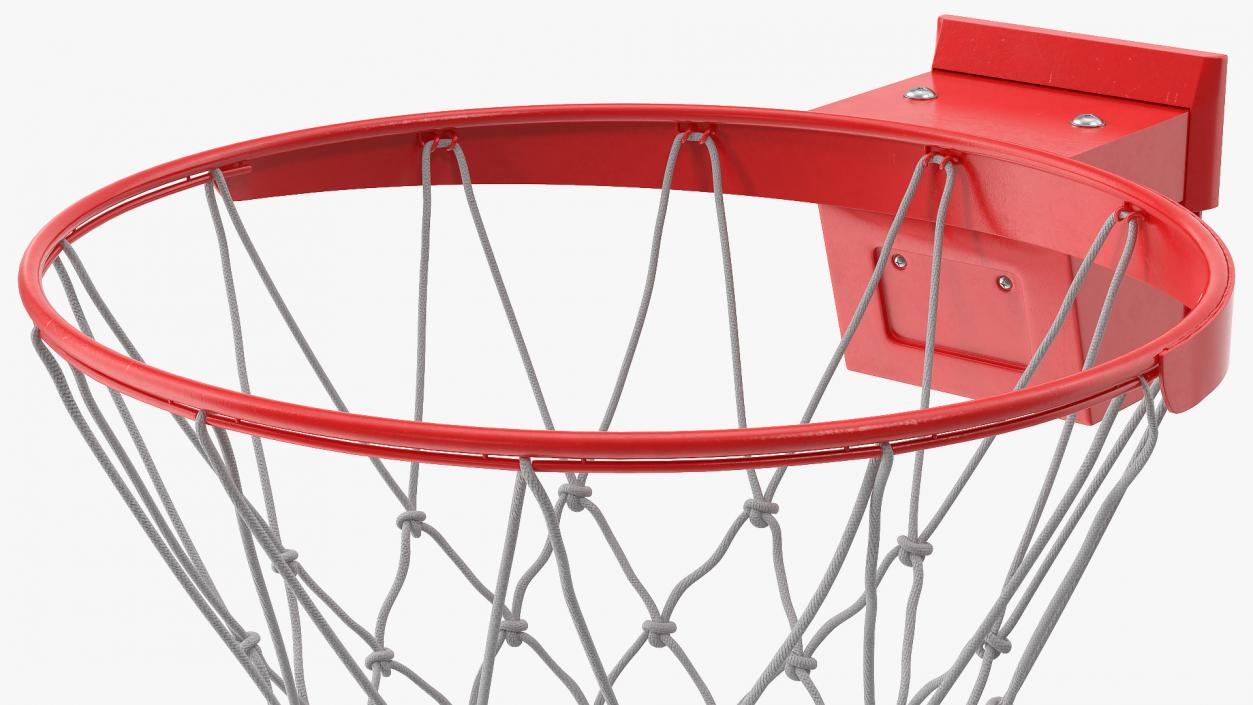 3D model Animated Basketball Bounces Off the Ring