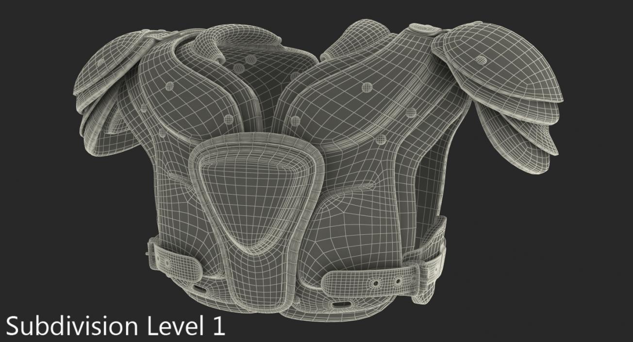 Football Shoulder Pads 3D