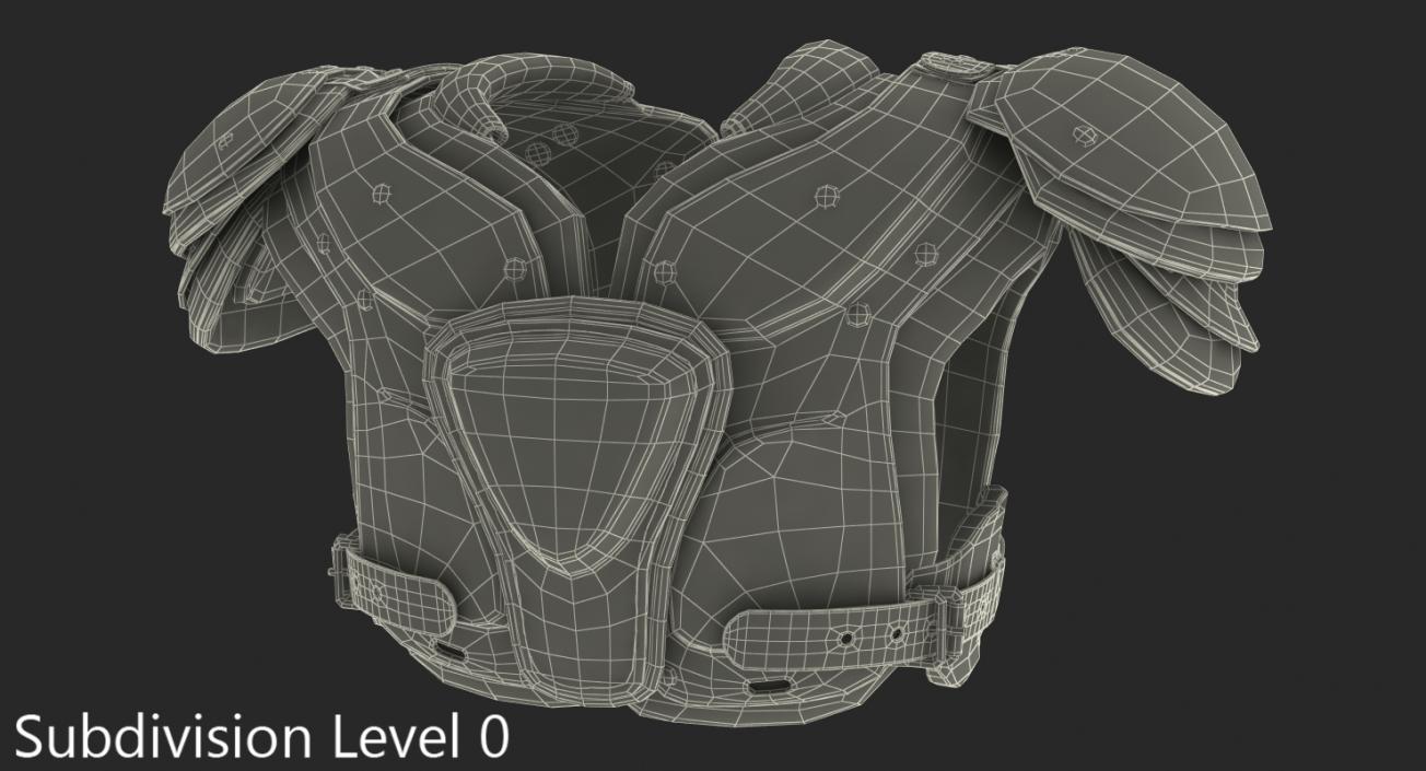 Football Shoulder Pads 3D