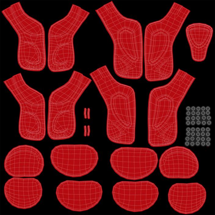 Football Shoulder Pads 3D