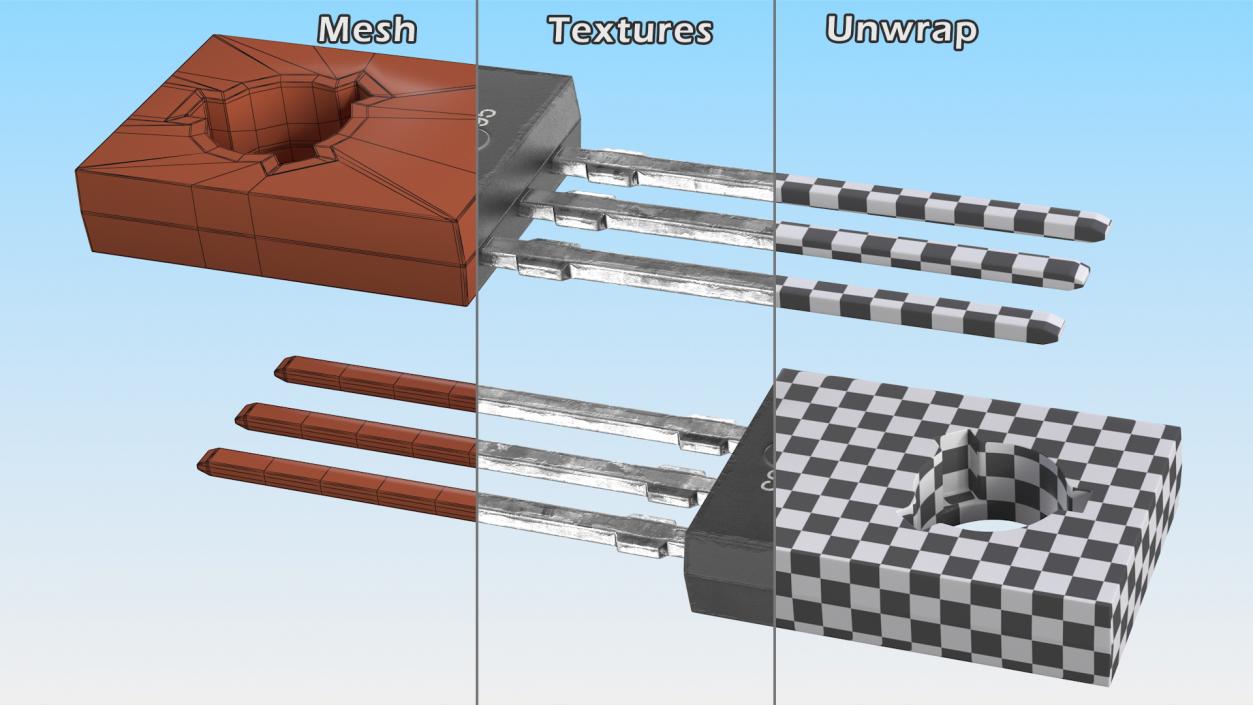 3D NPN Silicon Power Transistor model