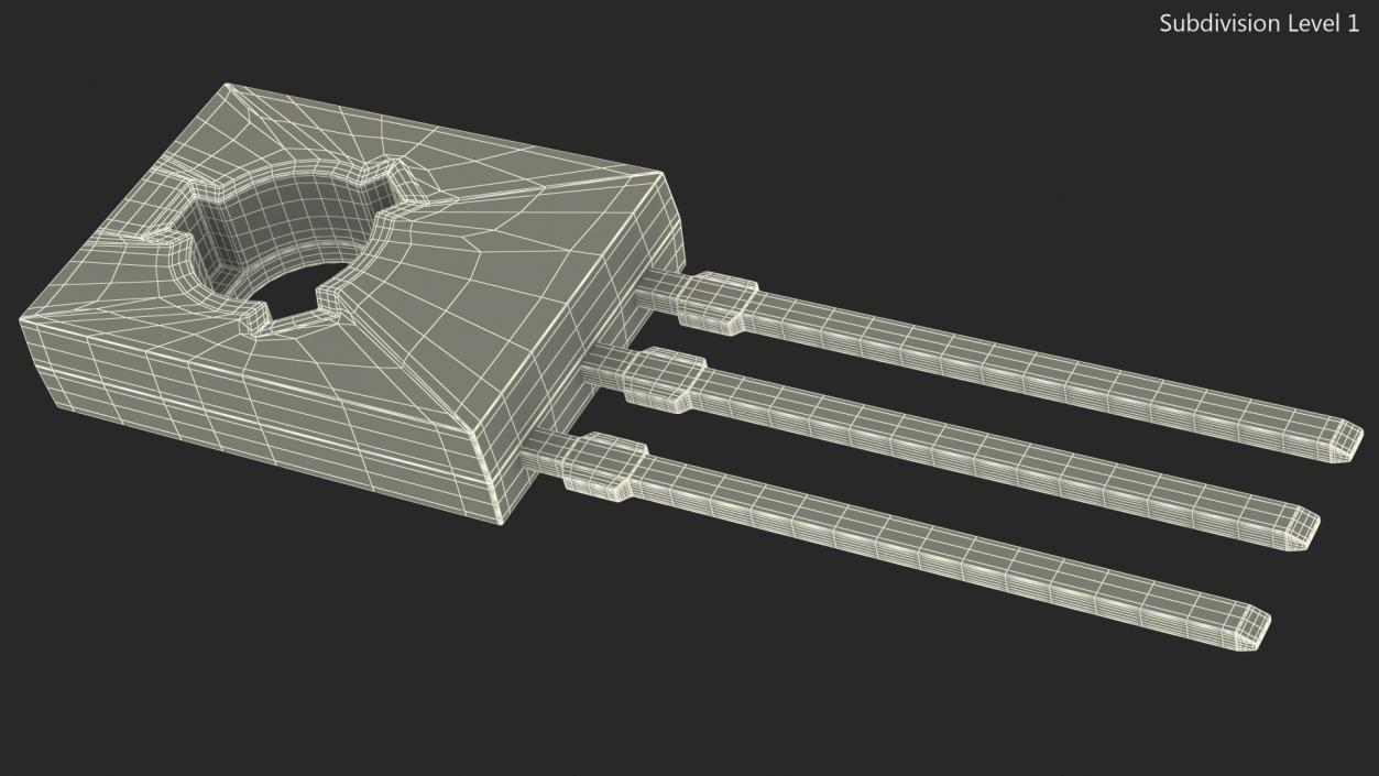 3D NPN Silicon Power Transistor model