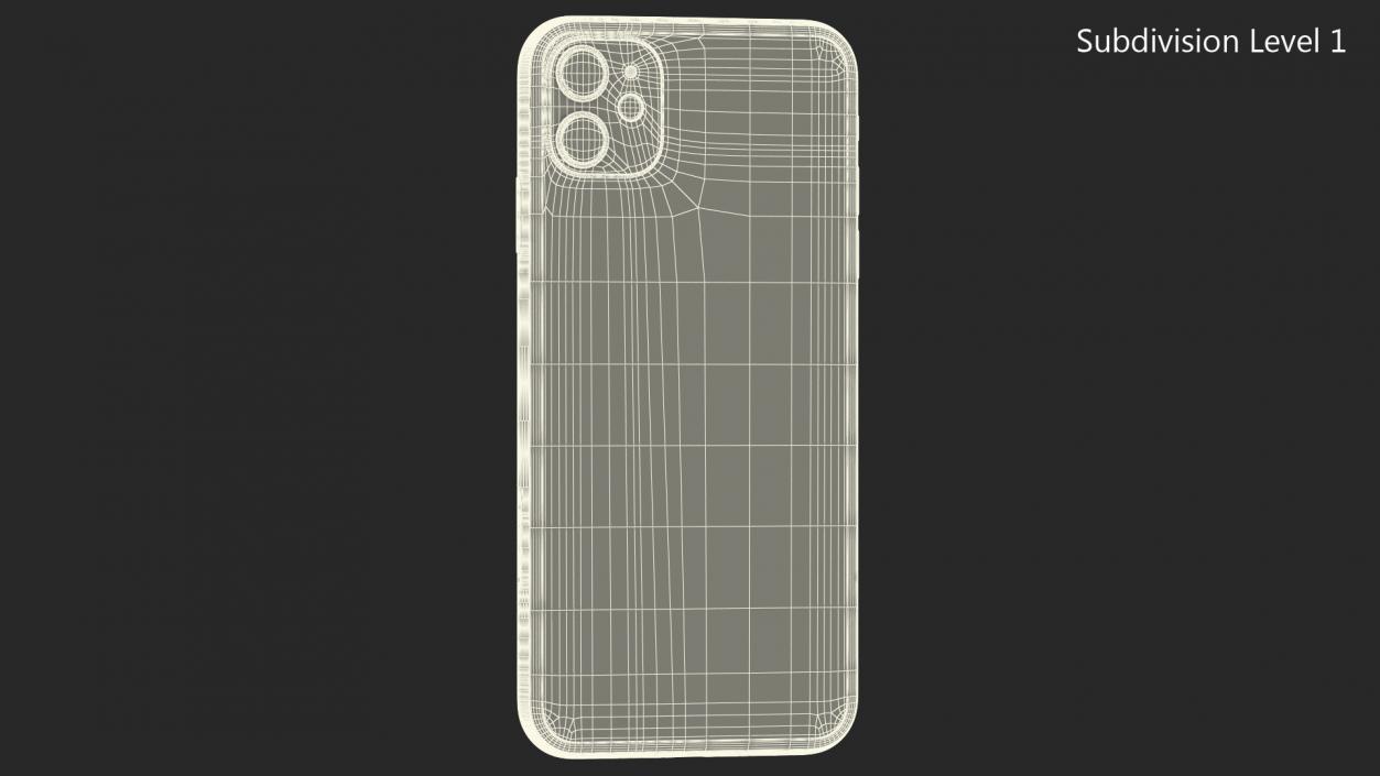 3D model iPhone 11 White