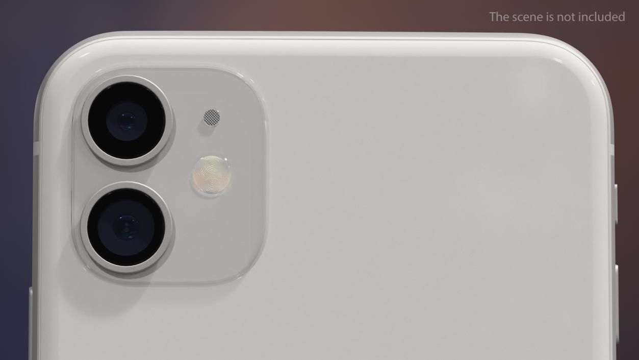 3D model iPhone 11 White