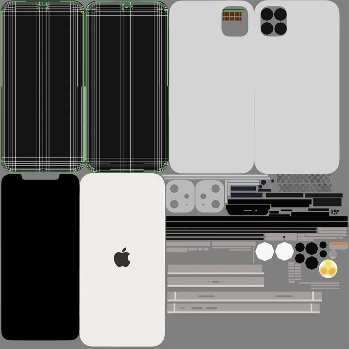 3D model iPhone 11 White