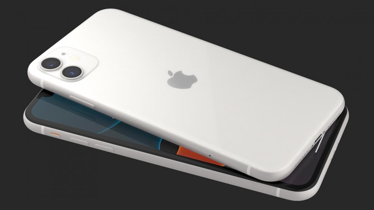 3D model iPhone 11 White