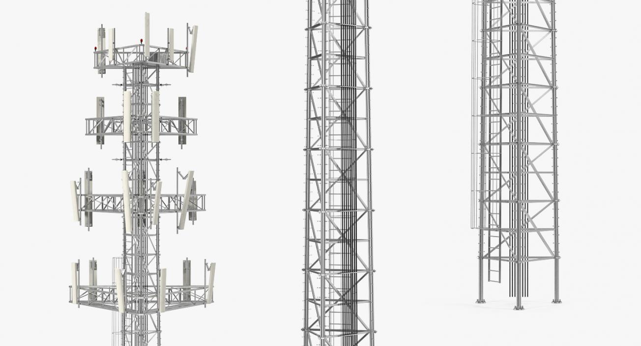 3D Cellular Towers Collection 3 model