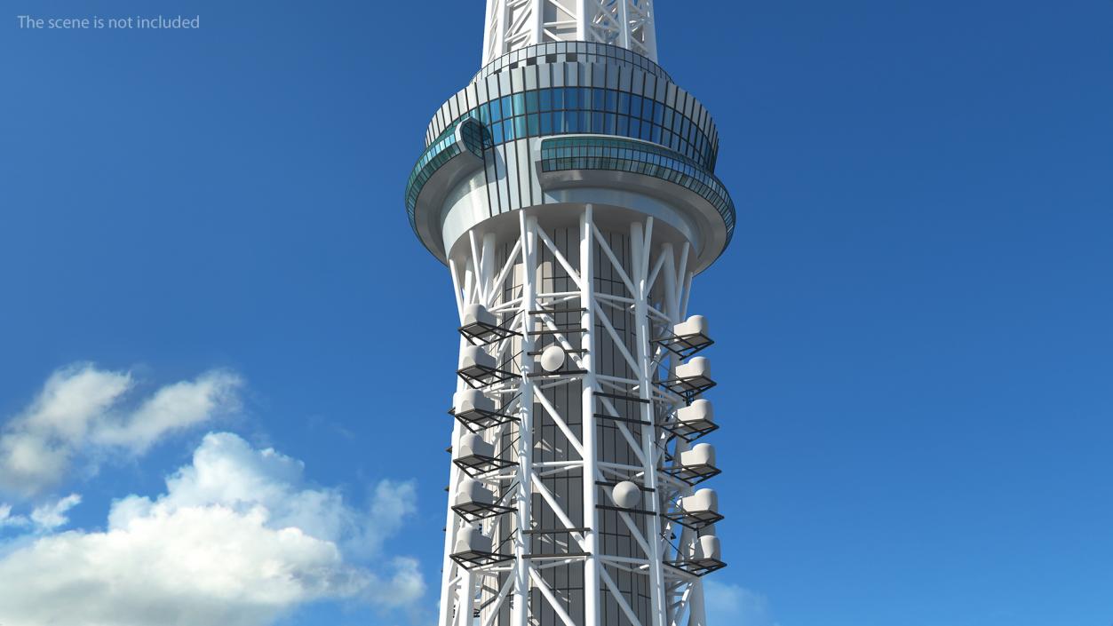 3D Cellular Towers Collection 3 model