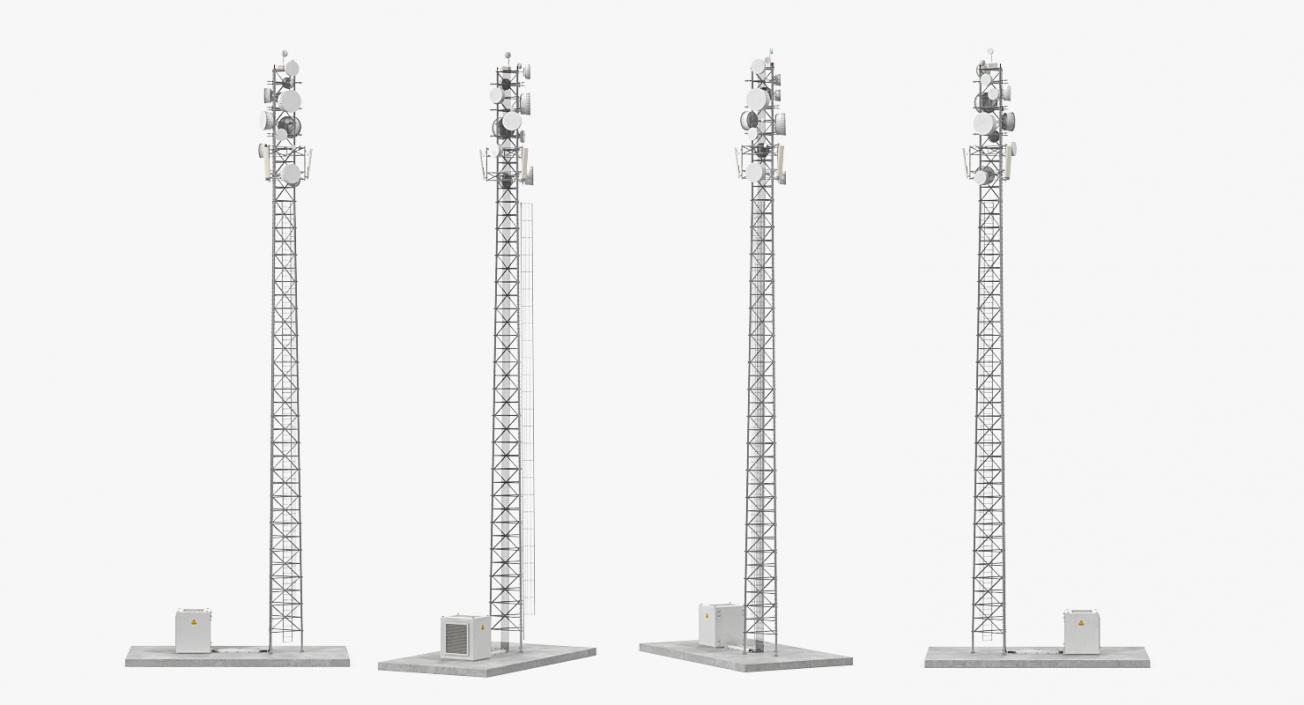 3D Cellular Towers Collection 3 model