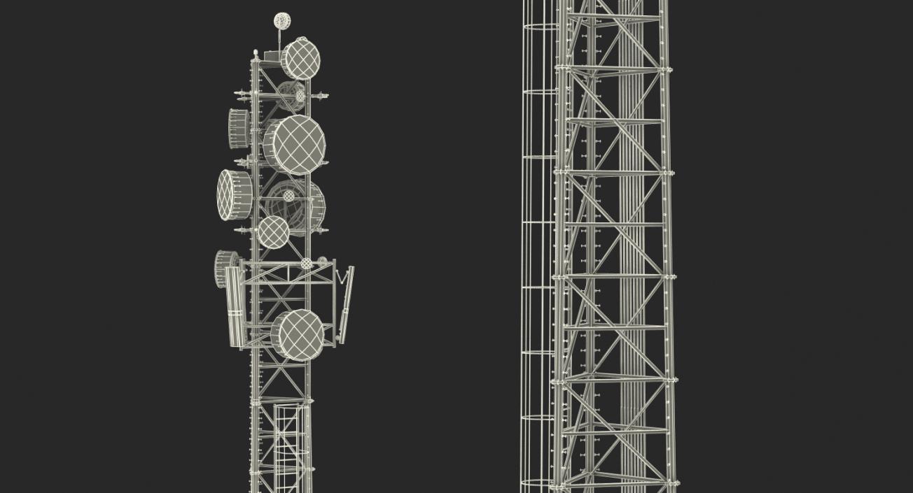 3D Cellular Towers Collection 3 model