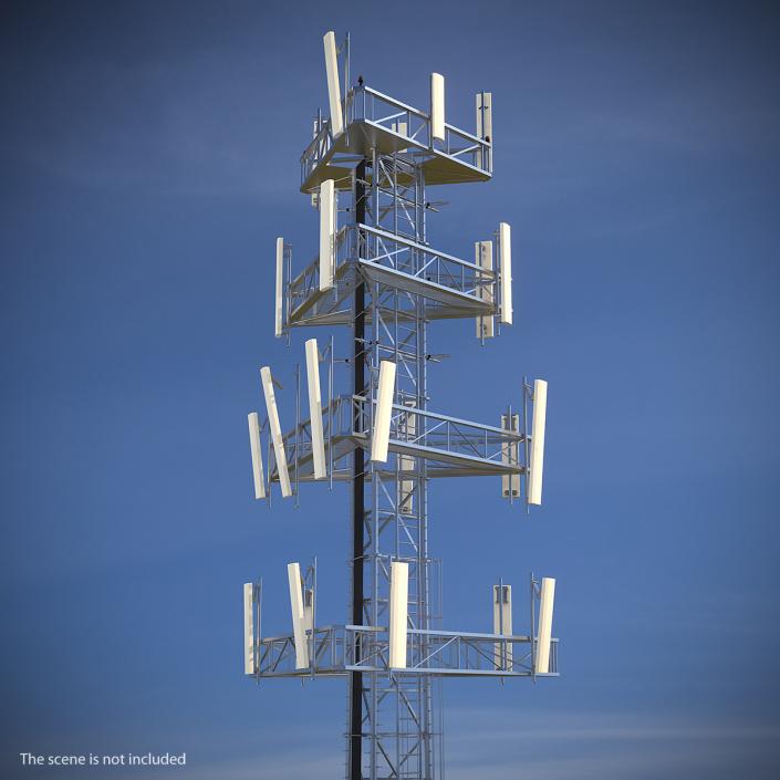 3D Cellular Towers Collection 3 model