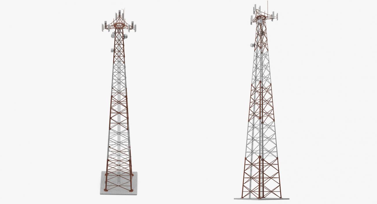 3D Cellular Towers Collection 3 model