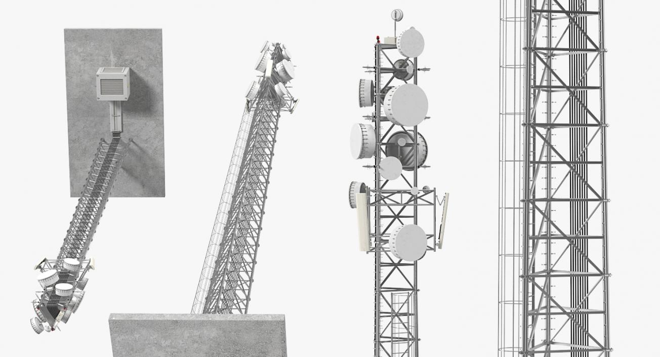 3D Cellular Towers Collection 3 model