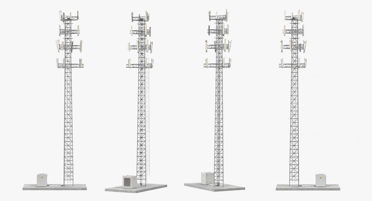 3D Cellular Towers Collection 3 model