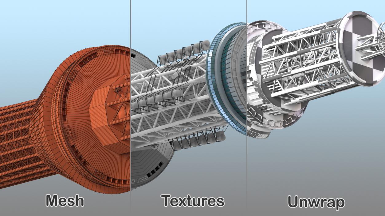 3D Cellular Towers Collection 3 model