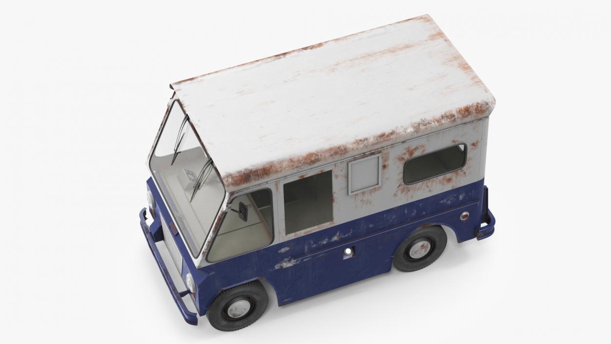 3D 1963 Studebaker ZIP Van Aged model