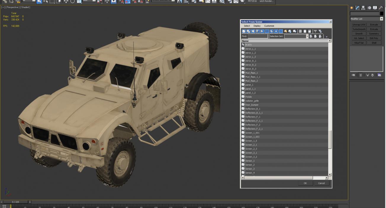 3D model Oshkosh M-ATV Protected Military Vehicle