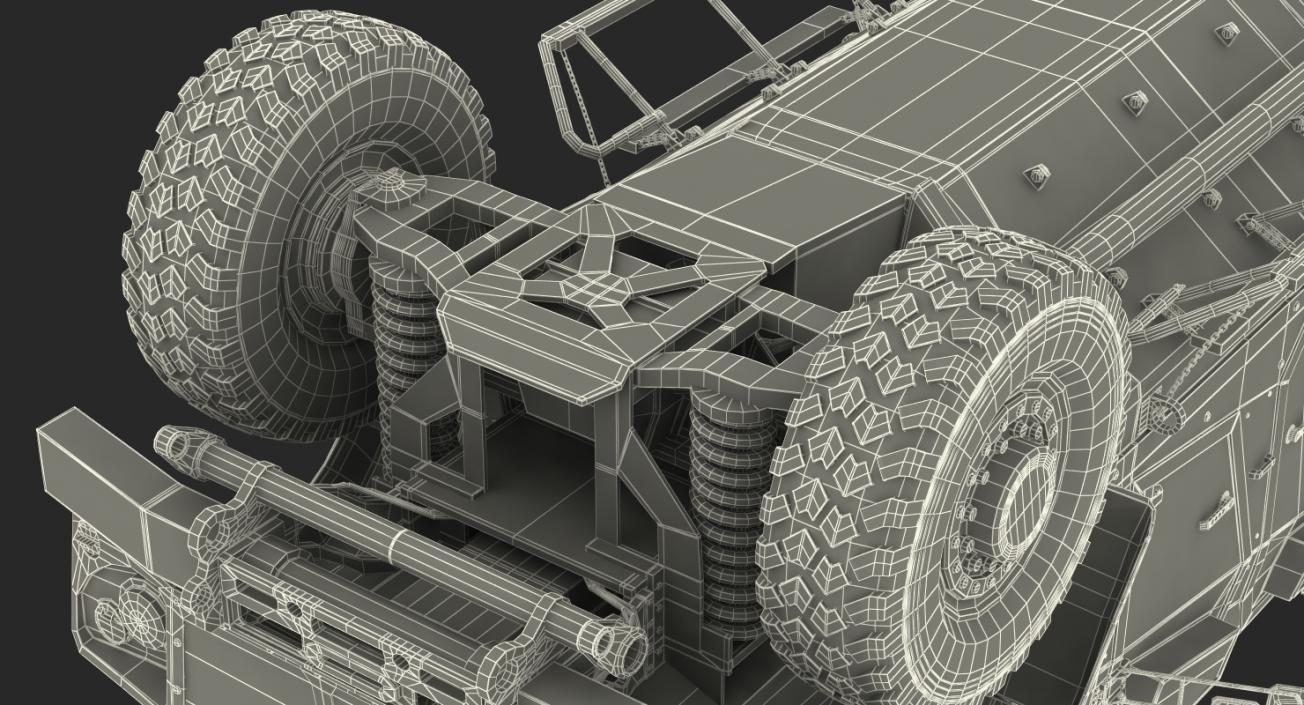 3D model Oshkosh M-ATV Protected Military Vehicle