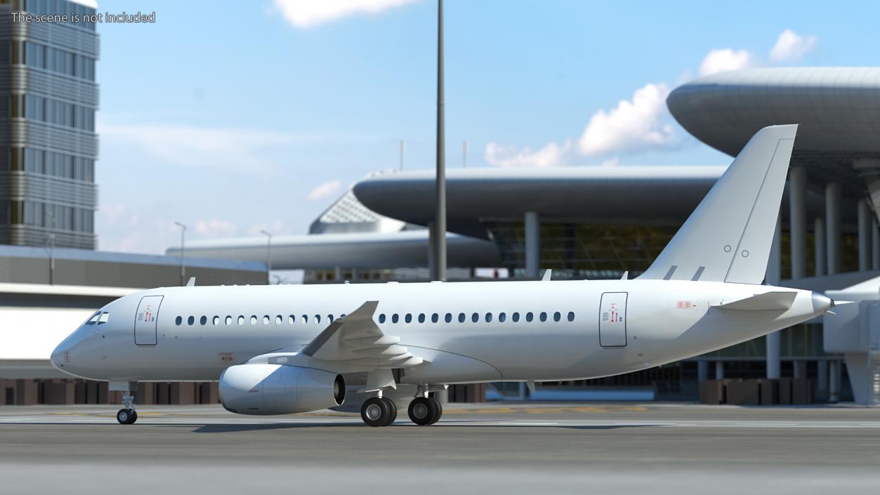 3D model SSJ100 Aircraft