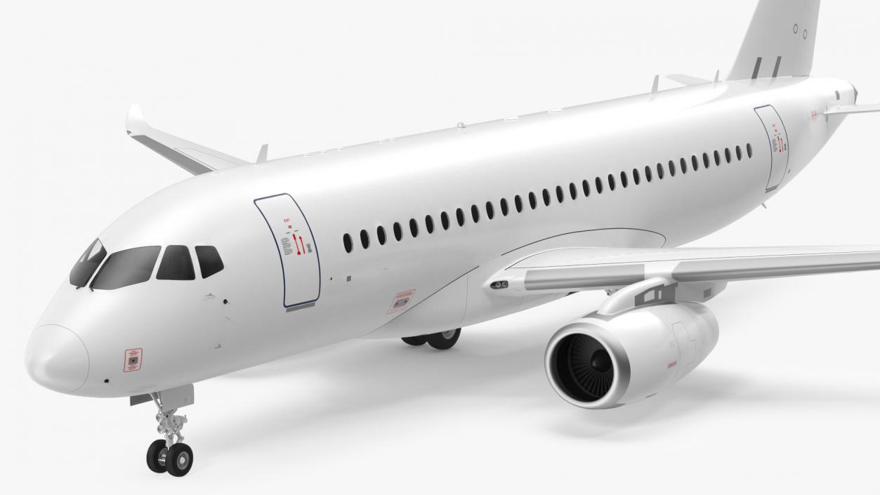 3D model SSJ100 Aircraft