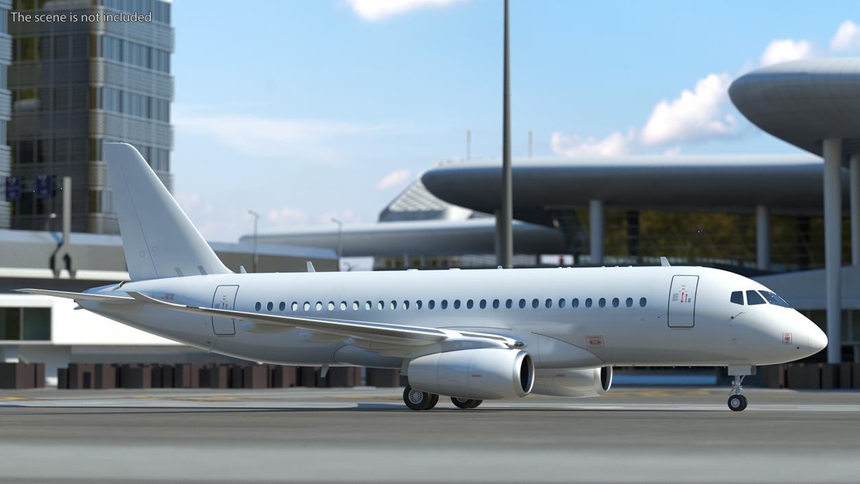 3D model SSJ100 Aircraft