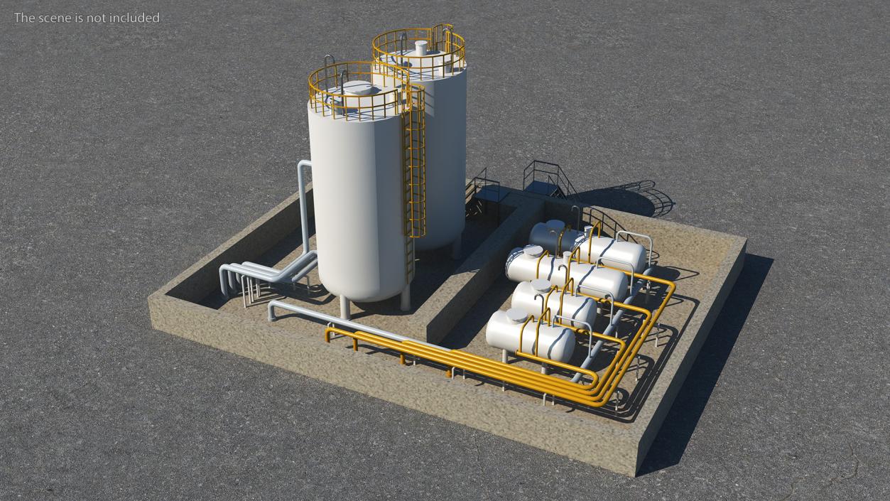 Factory Petrol 3D model