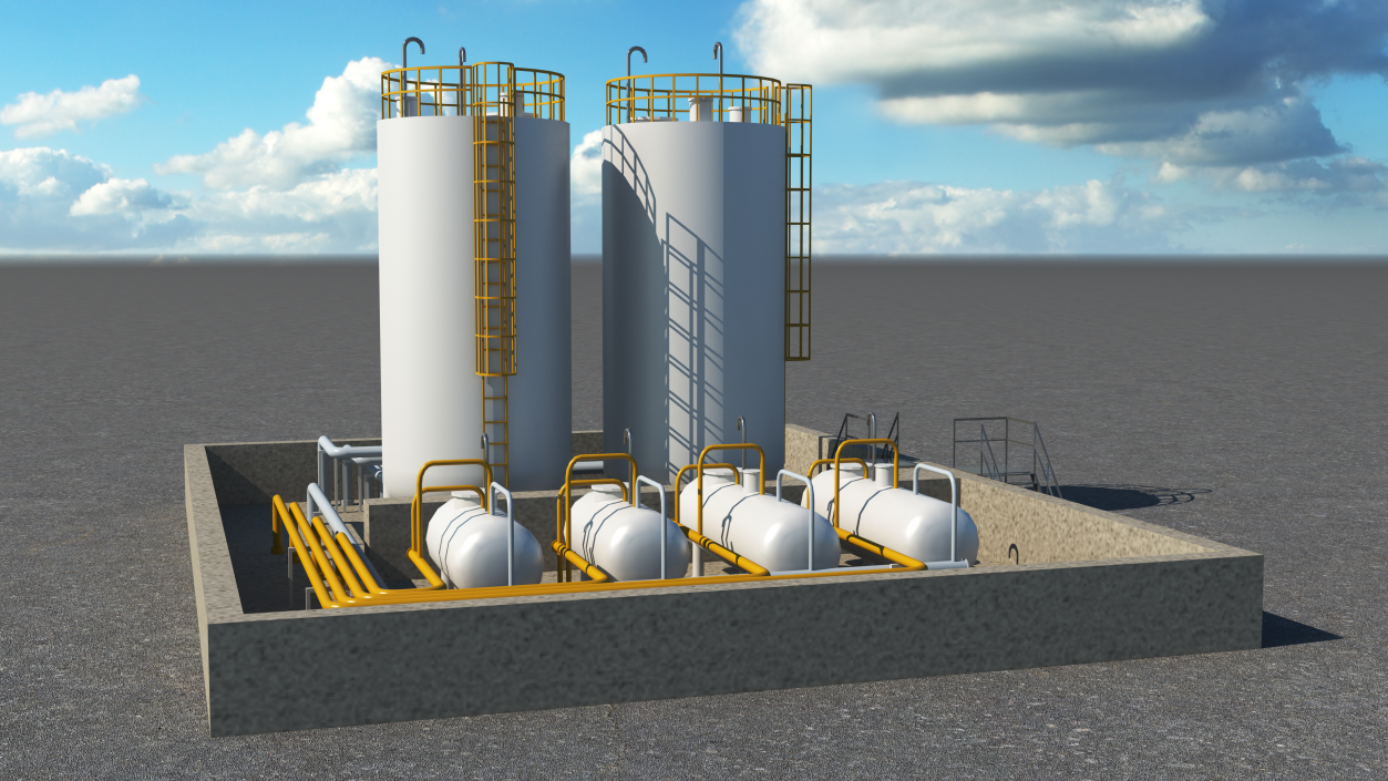 Factory Petrol 3D model