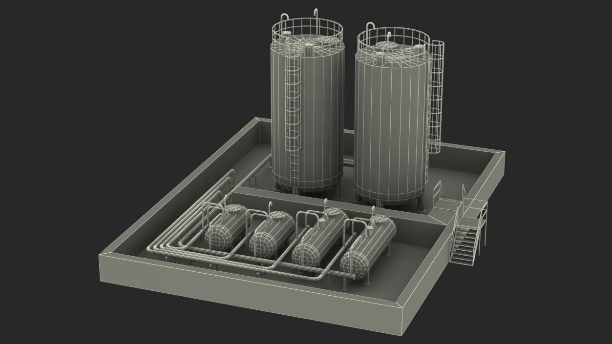 Factory Petrol 3D model